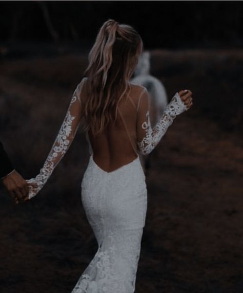 Open Back Wedding Dresses With Sleeves, Wedding Dress Low Back Long Sleeve, Lace Sleeve Open Back Wedding Dress, Long Sleeve No Back Wedding Dress, Long Sleeve Wedding Dress Lace Slim, Long Sleeve Lace Backless Wedding Dress, Body Con Wedding Dress With Sleeves, Long Tight Wedding Dress With Sleeves, Wedding Dresses Fitted Long Sleeve