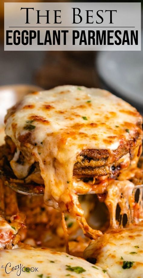 Best Eggplant Parmesan, Best Eggplant Parmesan Recipe, Eggplant Parmesan Recipe, Eggplant Recipes Easy, Cozy Cook, Eggplant Recipes Parmesan, Meatless Recipes, Eggplant Dishes, Parmesan Recipes