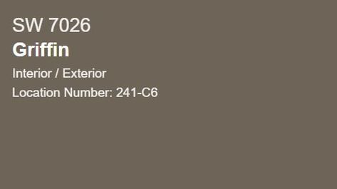 Griffin SW7026 Sw Griffin Cabinets, Sw Griffin, Sherwin Williams Griffin, Laundry Room Colors, Painting Kitchen Cabinets White, Paint Stain, White Kitchen Cabinets, Cabinet Colors, Painting Kitchen Cabinets