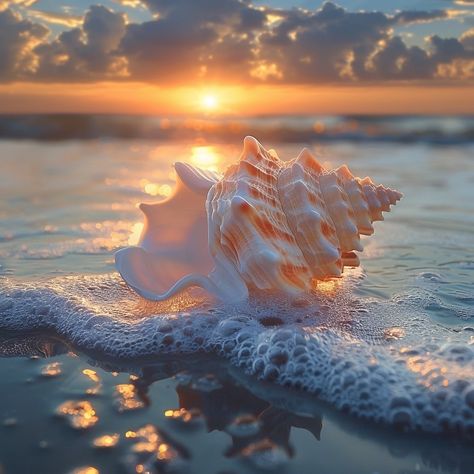 Dancing On The Waves, Seashell Aesthetic, Seashells Aesthetic, Pretty Seashells, Seashells On The Beach, Sea Vibes, Seaside Theme, Preppy Beach, Lighthouse Pictures