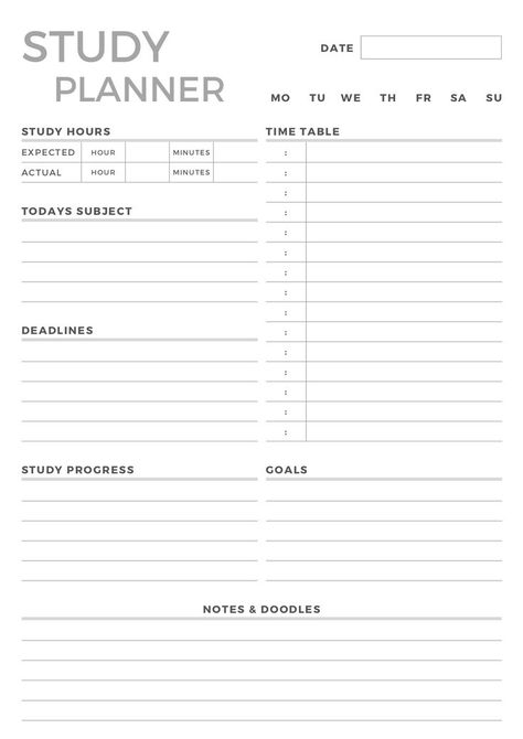 Study Guide Template, Study College, Motivational Notes, Study Planner Printable, Student Planner Printable, Study Tips For Students, Effective Study Tips, College Planner, College Study