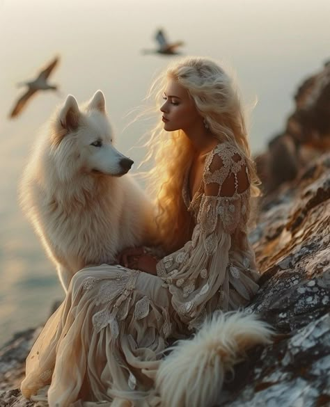 Wolf Goddess, Wolves And Women, Own Company, Wolf Spirit Animal, Fairytale Photography, Blessed Are Those, Wolf Spirit, Wild Woman, Wolf Art