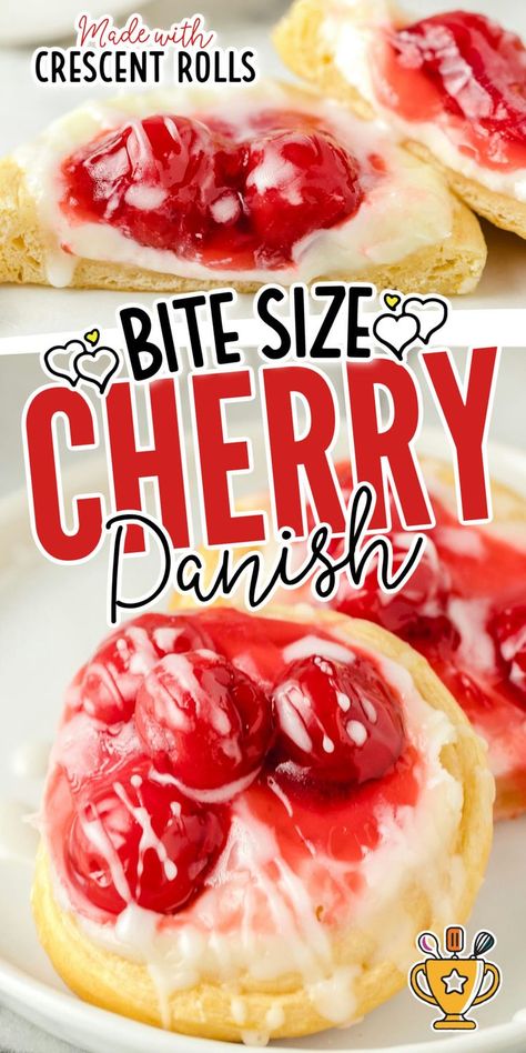 Cherry Danish Cherry Danish Recipe, Cherry Danish, Cream Cheese Danish Recipe, Cheese Danish Recipe, Danish Recipe, Mug Of Coffee, Cream Cheese Danish, Breakfast Platter, Danish Pastry