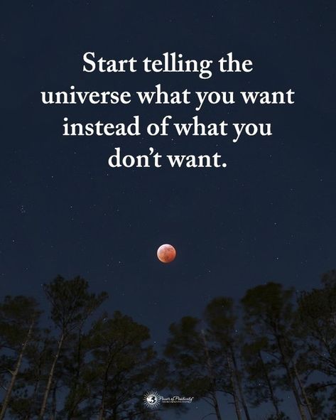 Power of Positivity on Instagram: “Type YES if you agree.  Start telling the universe what you want instead of what you don't want. #powerofpositivity” Power Of Positivity, The Universe, Words Of Wisdom, Universe, Spirituality, Inspirational Quotes, Instagram Photos, Quotes, On Instagram