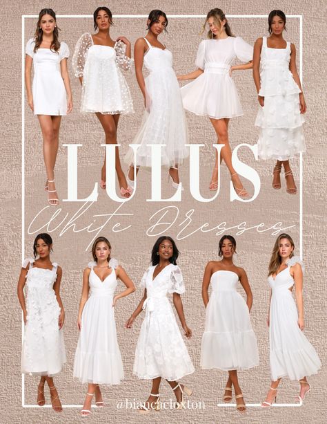 Shower dress, bride, bridal, engaged, bachelorette, reception dress, white dress, white, wedding, fiancé, Lulus Dresses For Bridal Shower The Bride, White Bridal Shower Dress, Lulus White Dress, White Weddings Reception, White Lace Midi Dress, Shower Dress, Dresses Lulus, Dress Bride, Wedding Reception Dress