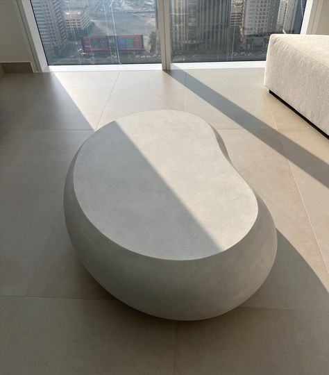 Crafted this pebble coffee table in micro cement—minimalist style with a touch of texture! Micro Cement Coffee Table, Cement Coffee Table, Pebble Coffee Table, Micro Cement, Tv Unit, Minimalist Style, Minimalist Fashion, Cement, Coffee Table