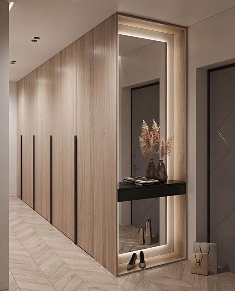 Vstupná Hala, Home Hall Design, Wardrobe Interior Design, Hotel Room Design, 아파트 인테리어, Cupboard Design, Home Entrance Decor, Dressing Room Design, Closet Design