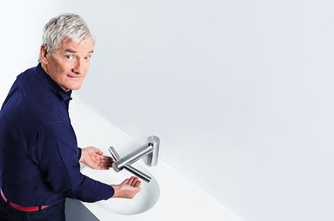 James Dyson is back with a new all in one tap-hand-dryer Dyson Airblade, Hand Dryer, Hand Dryers, London Today, Its Nice That, Model Outfits, Space Architecture, Dryers, Dry Hands