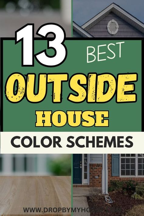 Look through the best outside house color schemes to find the right color for you. These are the best outside house color palette ideas that are going to be refreshing and elegant. Best Color To Paint House Exterior, White House Color Palette Exterior, House Colors White Windows, House Colors Exterior For Small Houses, Dark Green House With White Trim, Cozy Exterior House Colors, Popular Shutter Colors Exterior Houses, External House Paint Colors Home Exteriors Colour Schemes, Small Cottage Exterior Paint Colors