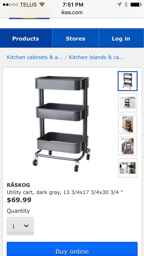 IKEA Face Hair and Skin hack Extra Work, Utility Cart, Face Hair, Kitchen Cart, Makeup Storage, Working Area, Bedside Table, Magazine Rack, The Kitchen