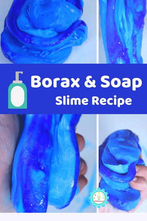 Slime With Borax Recipes, Borax Experiments For Kids, Slime Borax And Glue, Slime Recipe Easy Borax And Glue, Homemade Slim, Ingredients To Make Slime, Slime Using Borax And Glue, Borax Crafts, Slime With Borax