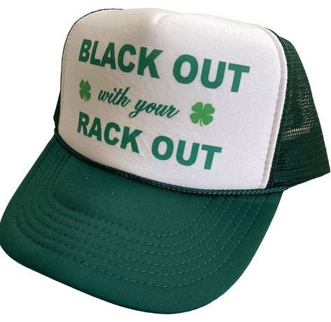 Fun Green Trucker Hat For Vacation, Cute Green Trucker Hat, Fun Green Snapback Trucker Hat, St Patrick’s Day Hat, St Patricks Day Trucker Hat, St Patricks Day Hat, Bachelorette Hats, Beach At Night, Black Baseball Cap