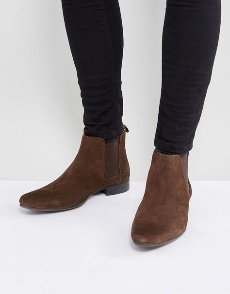 ASOS Chelsea Boots in Suede Botas Chelsea, Mens Fashion Rugged, Suede Chelsea Boots, Mens Boots Fashion, Best Mens Fashion, Rugged Style, Mens Fashion Urban, Suede Fashion, Healthy Ideas