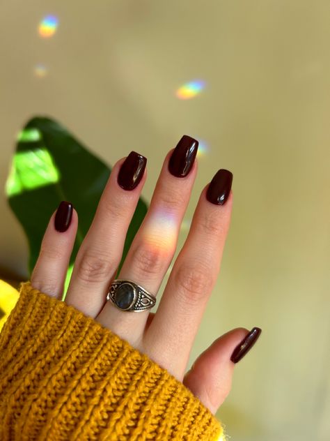 Red Coffin Nails, Red Coffin, The Blues, Coffin Nails, Deep Red, Nail Inspo, Class Ring, Dip, Nails