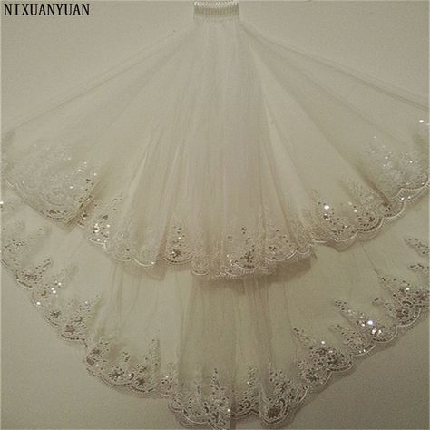 Cheap bridal veil with comb, Buy Quality wedding veil directly from China bridal veil Suppliers: New Princess Wedding Veils with Appliqued Short White/Ivory Romantic Wedding Accessories Elegant 2 Layers Bridal Veils with Comb Enjoy ✓Free Shipping Worldwide! ✓Limited Time Sale ✓Easy Return. Cheap Wedding Veil, Short Veils Bridal, Bridal Accesories, Ivory Bridal Veil, Ivory Wedding Veils, Wedding Veils Short, Lace Veils Bridal, Long Veil Wedding, Ivory Veil