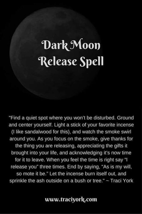 Release Spell, Witchy Wednesday, Dark Magic Spells, Moon Spells, New Moon Rituals, Moon Journal, Full Moon Ritual, Magick Spells, Wiccan Spell Book