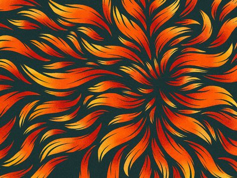 Fire Pattern Thingy warm ipad pro procreate 2d illustration pattern burn flame fire Fire Japanese Art, Fire Graphic Design, Fire Pattern, Fire Goddess, Pattern Graphic Design, Fire Painting, Flame Art, Flame Design, Abstract Shape