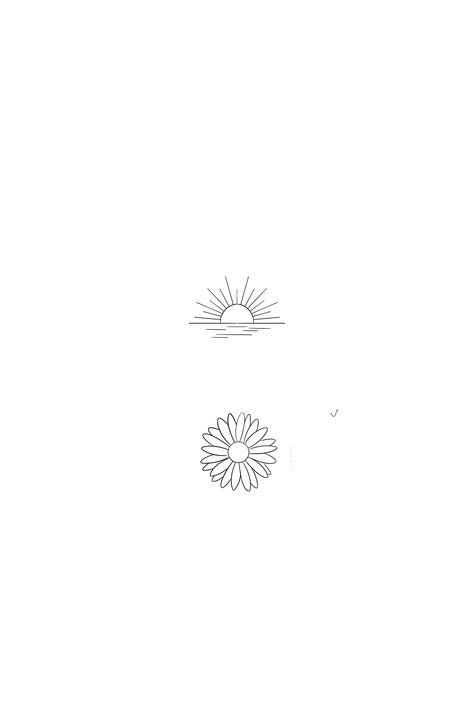 Hot Minimalist Tattoo, Sun Tattoos Simple, Ocean Sunset Tattoo Simple, Sunset Small Tattoo, Dainty Sunset Tattoo, Tiny Sunset Tattoo, Small Tattoos Sea, Follow The Sun Tattoo, Fine Line Sunset Tattoo