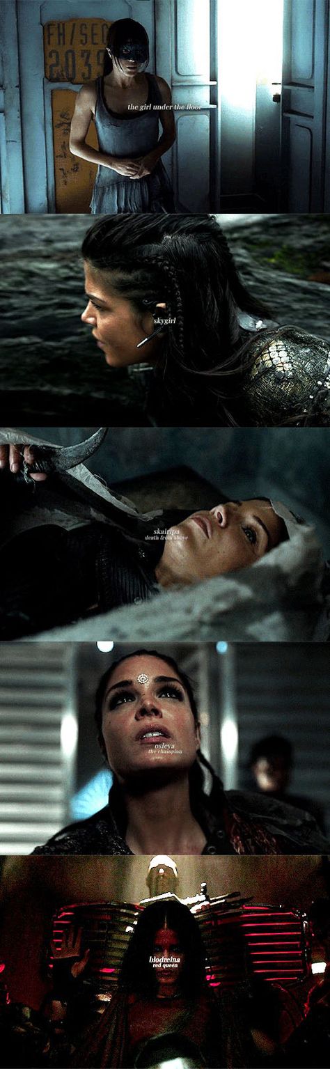 "Let's give them something else to remember you by" || The evolution of Octavia Blake's names || The 100 || Octavia Blake || Marie Avgeropoulos Octiva Blake The 100, Octavia Blake Hairstyles, Marie Avergopoulos, Blake Name, Quotes Badass, The 100 Quotes, The 100 Characters, Octavia Blake, Lexa The 100