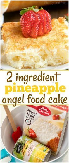 2 Ingredient Angel Food Pineapple Cake, Throw Together Dessert, Angel Food Cake And Pineapple, Pineapple Angel Food Cake Recipe, Dessert Individual, Pineapple Angel Food Cake, Snack Platters, Angel Food Cake Desserts, Pineapple Angel Food