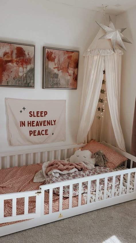 Shop {Pink & Red} Sleep in Heavenly … and other curated products on LTK, the easiest way to shop everything from your favorite creators. Girls Room Bed, Floor Bed Toddler, Christmas Decor Kids, Toddler Bed Girl, Montessori Infant Room, Butterfly Sheets, Montessori Floor Bed, House Bedroom Ideas, Toddler Floor Bed