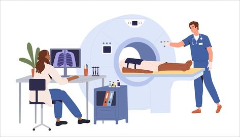 Vector ct scan computed tomography scan ... | Premium Vector #Freepik #vector #ct #medical-machine #tomography #magnetic-resonance Medical Machine, Computed Tomography, Infographic Video, Research Poster, Coral Colour, Brain Anatomy, Healthcare Marketing, Mri Scan, Magnetic Resonance