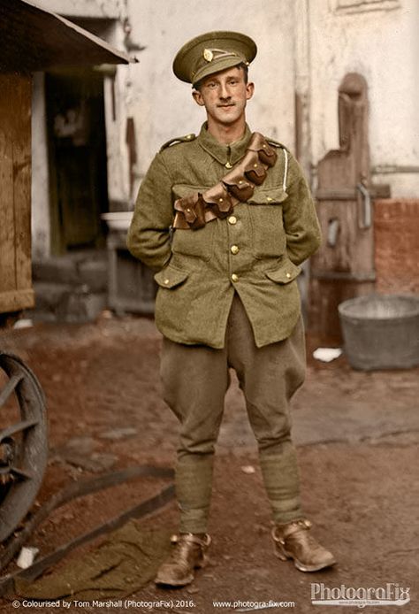 Ww1 Uniforms, Emma Parker, Ww1 British, Australian Army, Ww1 Soldiers, Ww 1, Colorized Photos, Imperial Guard, British Empire