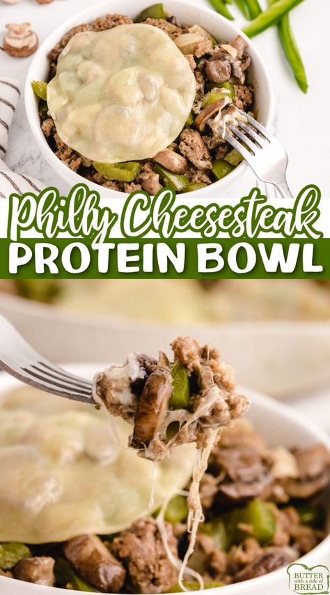 Healthy Low Carb Dinners, High Protein Dinner, Protein Dinner, Breakfast Low Carb, High Protein Meal Prep, Healthy High Protein Meals, High Protein Low Carb Recipes, Easy Healthy Meal Prep, Philly Cheesesteak