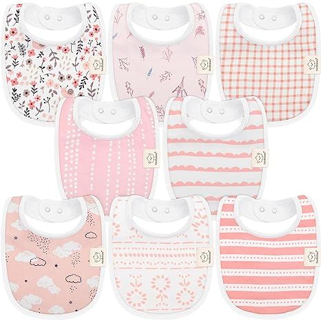 Amazon.com: 8-Pack Organic Baby Bibs for Girls & Boys - Teething Baby Bib, Baby Boy Bibs, Baby Girl Bibs, Newborn Bibs, Baby Drool Bibs for Infant, Toddler, Bibs for Baby Boy, Bibs for Baby Girl (Sweet Charm) : Baby Newborn Bibs, Baby Drool Bibs, Baby Gift Registry, Usable Gifts, Teething Baby, Drool Bibs, Baby Boy Bibs, Baby Cleaning Products, Boy Bib