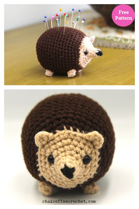 Hedgehog Pincushion Free Crochet Pattern Crochet Hedgehog Keychain, Hedgehog Pincushion, Crochet Pin Cushion, Crochet Hedgehog, Crochet Inspo, Cute Hedgehog, Pin Cushion, Hedgehogs, Amigurumi Free