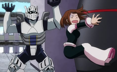 Iida Uraraka, Space Couple, Mha Screencaps, Mha Art, Tenya Iida, Ochaco Uraraka, Anime Funny Moments, Ochako Uraraka, Visual Language