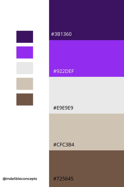 Purple Colour Palette, Colour Branding, Violet Color Palette, Colour Palette Inspiration, Feminine Colors, Color Palette Inspiration, Purple Palette, Beige Color Palette, Brown Color Schemes