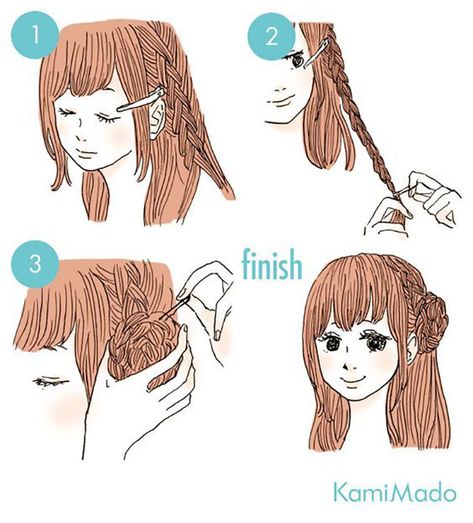 Cute Quick Hairstyles, 일본 패션, Cute Simple Hairstyles, Kawaii Hairstyles, Hair Braid Videos, Peinados Fáciles Para Cabello Corto, Japanese Hairstyle, Quick Hairstyles, Hair Inspo Color