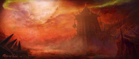 World of WarCraft: The Burning Crusade (2007) promotional art - MobyGames Burning Crusade, World Of Warcraft Art, Concept Art World, Warcraft Art, Game World, Promotional Image, The Burning, Environment Design, Game Artwork