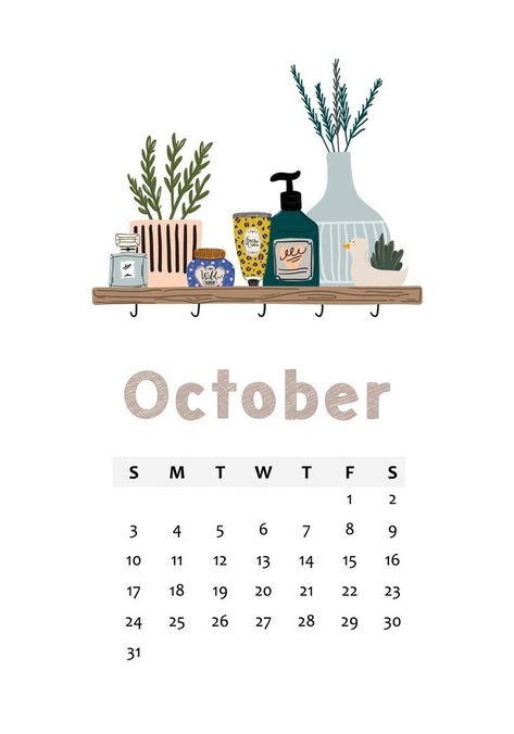 Calendar Design Layout, Calendar October, Full Year Calendar, Aesthetic Calendar, Calendar For Kids, Printable School, Organization Bullet Journal, 달력 디자인, Year Calendar