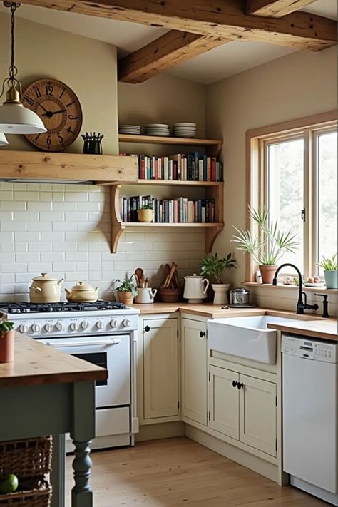 Imagine cozying up in this dreamy kitchen with vintage cottagecore aesthetic books! Perfect for your next reading escape. 💚🌿

Join the #CottageCore revolution! Let’s fill our lives with charming reads and tunes that whisk us away to serene places. #CottagecoreBooks #CottagecoreAesthetic #CottagecoreVibes Cottage Vintage Aesthetic, Cottagecore Aesthetic Kitchen, Cottage Home Aesthetic, Cottage Core House Interior, Cottagecore Kitchen Aesthetic, Cottagecore Home Aesthetic, Cottage Core Interior Design, Cottagecore House Interior, Cottagecore Interior Design