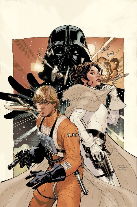 Star Wars 50 Cover by TerryDodson Star Wars Comics Art, Star Wars Anime Art, Star Wars Comic Art, Luke Skywalker Art, Star Killer, Star Wars Anime, Star Wars Manga, Star Wars Fanart, Star Wars Poster Art