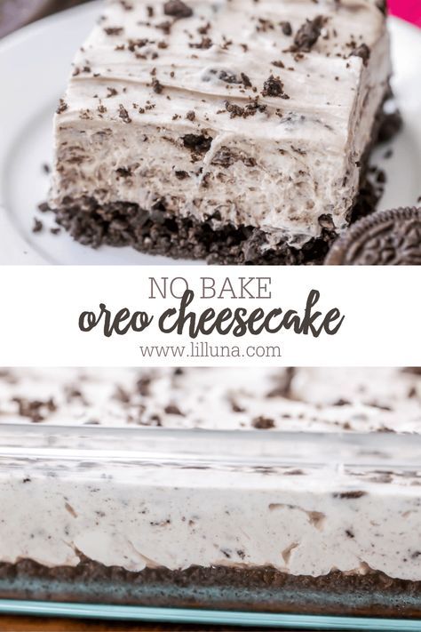 Baked Oreo Cheesecake Recipe, Biscotti Cheesecake, Oreo Cheesecake Recipes, Oreo Desserts, No Bake Oreo Cheesecake, Cheesecake Oreo, Oreo Recipes, Bake Cheesecake, Bake Dessert