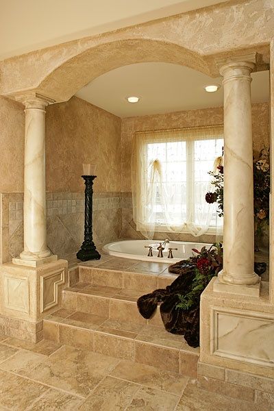 . Dream Bath, Model Home, Bathroom Design Luxury, Dream Bathrooms, Elegant Bathroom, House Bathroom, Beautiful Bathrooms, Model Homes, Amazing Bathrooms