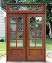 Double Wood Front Doors, Exterior Double Doors, Mahogany Exterior Doors, Rustic Doors Interior, Double Doors Exterior, Wood Garage Doors, Wood Exterior, French Doors Exterior, Wood Exterior Door