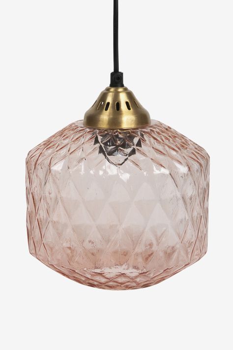 Pink Pendant Light, Tiny Wardrobe, Art Deco Pendant Light, Art Deco Pink, Bathroom Lights, Pretty House, Home Bedroom, Interior Inspiration, Bathroom Lighting