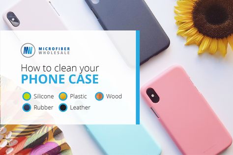 How To Clean Phone Cases | Best Way For Each Type Of Case  https://www.microfiberwholesale.com/info/2019/05/how-to-clean-phone-cases/?_ke=eyJrbF9lbWFpbCI6ICJtYWwzNEBjaGFydGVyLm5ldCIsICJrbF9jb21wYW55X2lkIjogImJNaFBmZSJ9 How To Clean Silicone Phone Case, How To Clean Phone Cover, How To Clean Phone Case, How To Clean Phone, Clean Phone Case, Clean Your Phone, Silicone Phone Covers, Blue Phone Case, Iphone Tips