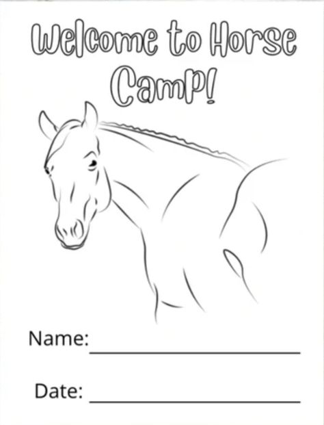 Horse Camp Activities, Camp Activities, Horse Camp, Farm Ideas, Day Camp, Camp Ideas, Camping Activities, Lesson Plan, Student Work