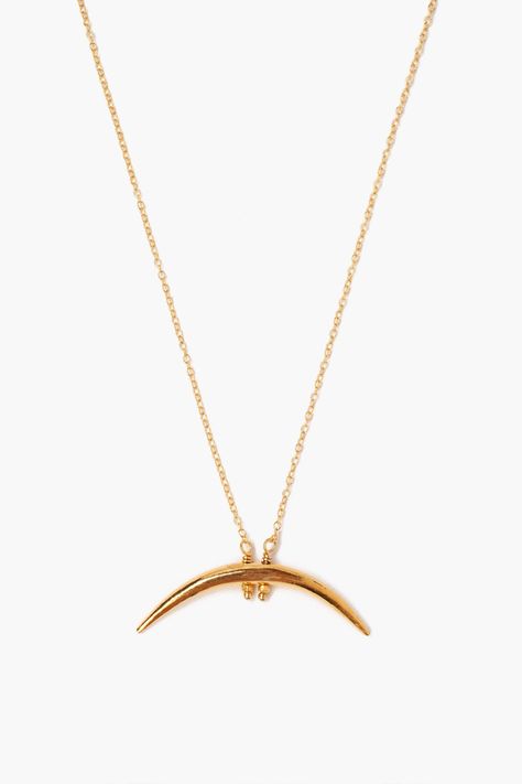 Yellow Gold Horn Necklace Diamond Necklace Simple, Sideways Initial Necklace, Gold Horns, Dainty Diamond Necklace, Horn Necklace, Horn Pendant, Heart Choker, Gold Cross Necklace, Gold Sun