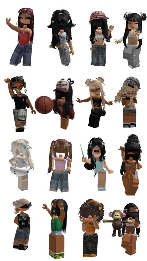 Roblox Outfits Black, Recreat Outfits, Avatar Outfits, Roblox Tiktok, Roblox Hair, Fashion Dress Up Games, Skin Roblox, Imvu Outfits, Outfits Roblox