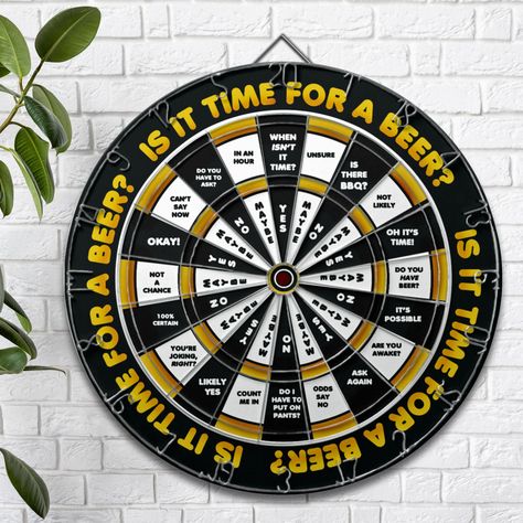 Beer Darts, Custom Dart Board, Beer Time, Beer Drinker, Man Cave Bar, Housewarming Present, Dart Board, Game Room Decor, Diy Business