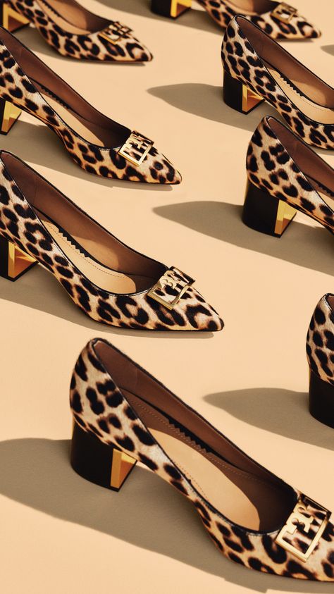 Low Pumps, Tory Burch Pumps, Leopard Pumps, Lace Up High Heels, Shoe Gallery, Block Heel Shoes, Strappy Sandals Heels, Refined Style, Work Inspiration