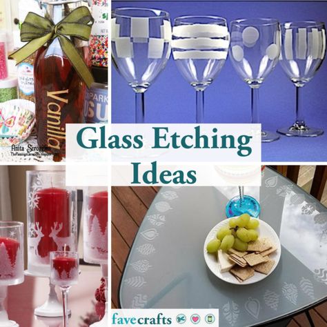 Glass Etching Ideas, Glass Etching Tutorial, Glass Etching Gifts, Glass Etching Diy, Glass Etching Cream, Etching Diy, Glass Etching Projects, Glass Etching Patterns, Etched Gifts