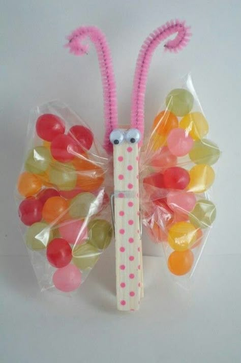 Diy Papillon, Diy Butterfly, Butterfly Party, Candy Cake, בר מצווה, Cycle 3, Butterfly Birthday, Easter Fun, Easter Party