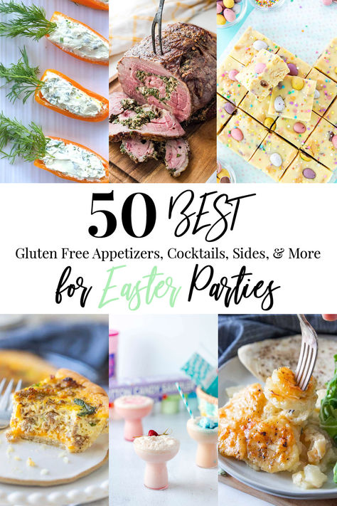 Gluten free Easter appetizer, entree, dessert, brunch, cocktail, and side dish recipes. Easter Brunch Appetizers, Easter Appetizer, Easter Appetizers Easy, Desserts Drinks, Gluten Free Brunch, Gluten Free Easter, Easter Appetizers, Easter Dishes, Cocktail Party Food